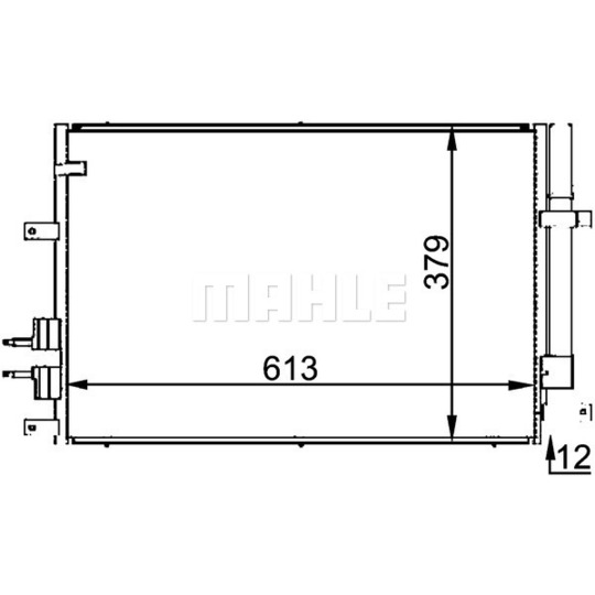 AC 693 000P - Condenser, air conditioning 