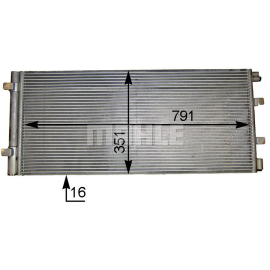 AC 776 000S - Kondensor, klimatanläggning 