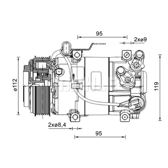 ACP 1462 000P - Compressor, air conditioning 
