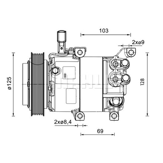 ACP 1458 000P - Compressor, air conditioning 