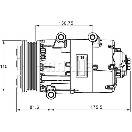 ACP 1331 000P - Kompressori, ilmastointilaite 