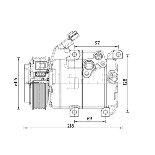 ACP 1467 000P - Compressor, air conditioning 