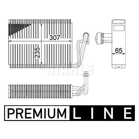 AE 53 000P - Evaporator, air conditioning 