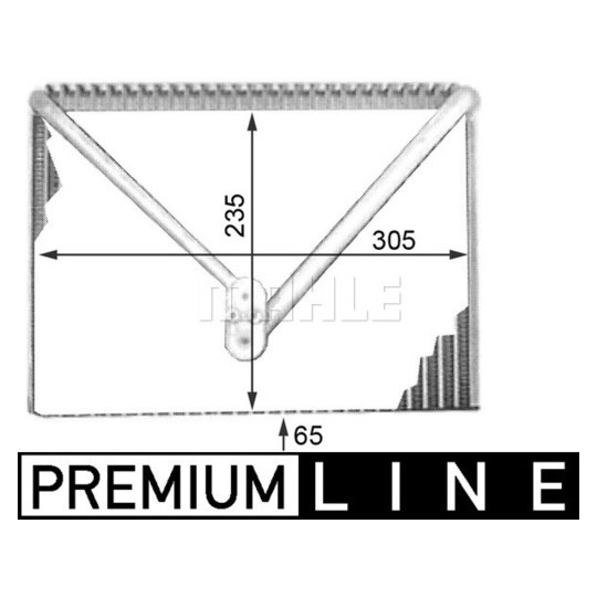 AE 50 000P - Evaporator, air conditioning 