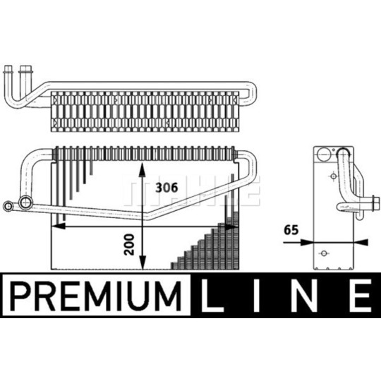 AE 60 000P - Evaporator, air conditioning 