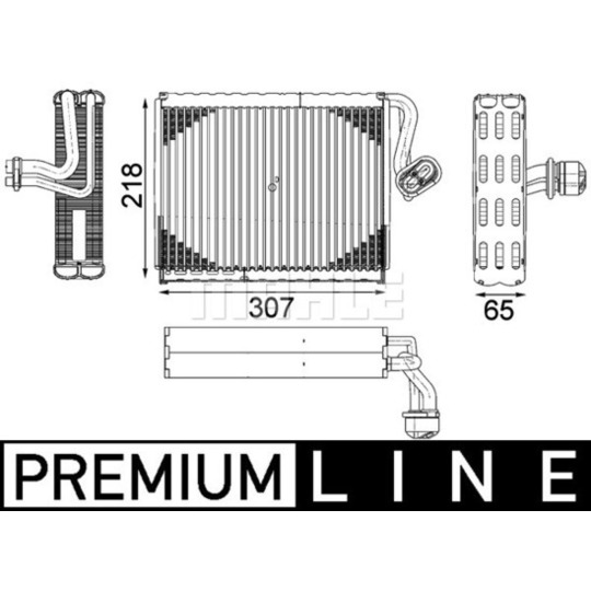 AE 122 000P - Evaporator, air conditioning 