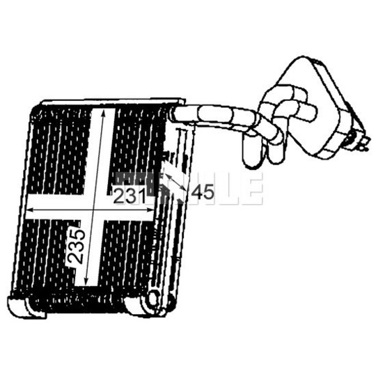 AE 111 000P - Evaporator, air conditioning 