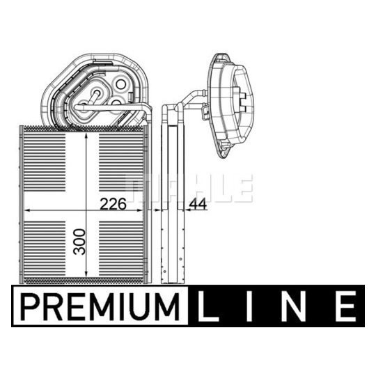 AE 3 000P - Evaporator, air conditioning 