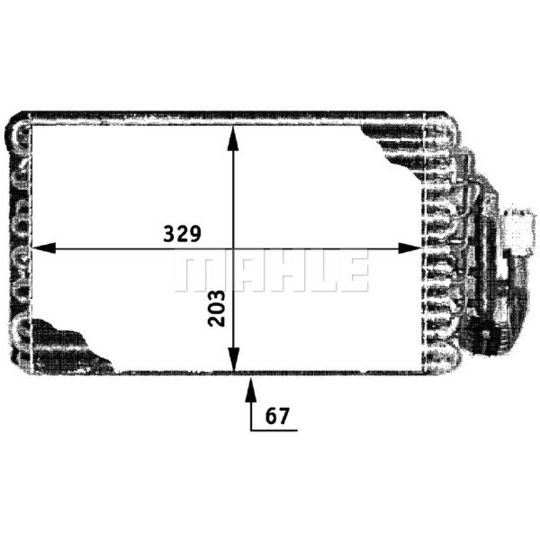 AE 30 000P - Evaporator, air conditioning 