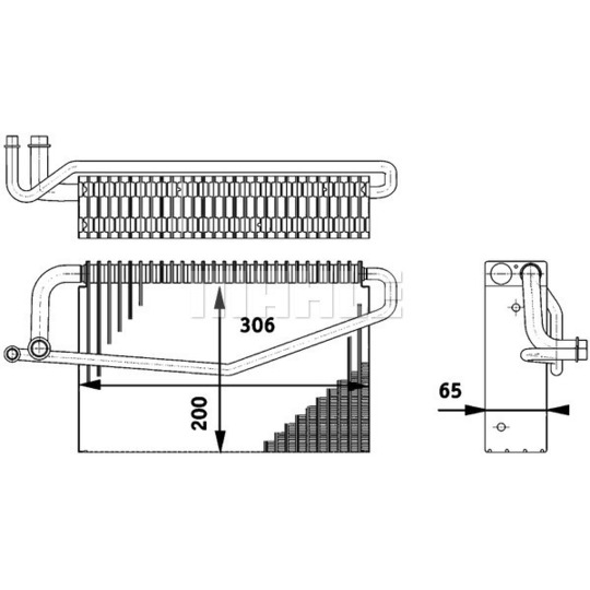 AE 60 000P - Evaporator, air conditioning 