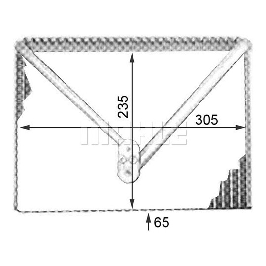 AE 50 000P - Evaporator, air conditioning 