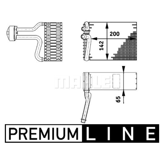 AE 66 000P - Evaporator, air conditioning 