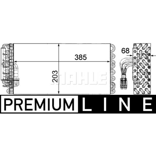 AE 72 000P - Evaporator, air conditioning 