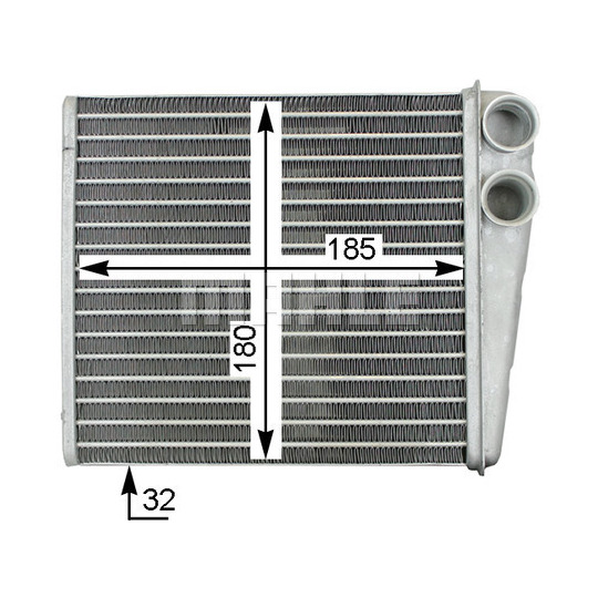 AH 208 000S - Heat Exchanger, interior heating 