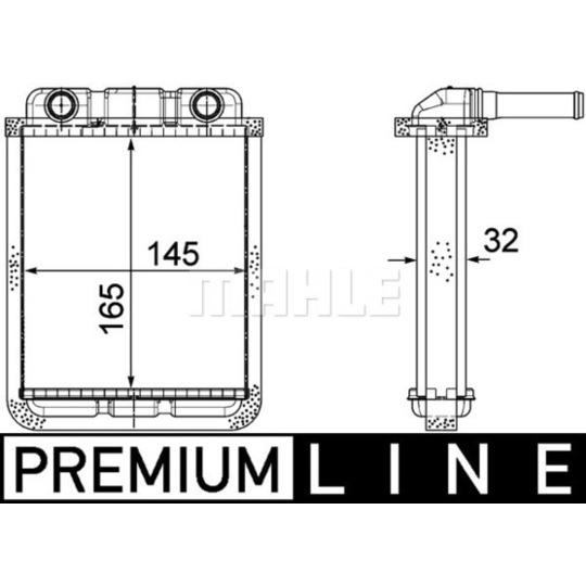 AH 182 000P - Heat Exchanger, interior heating 