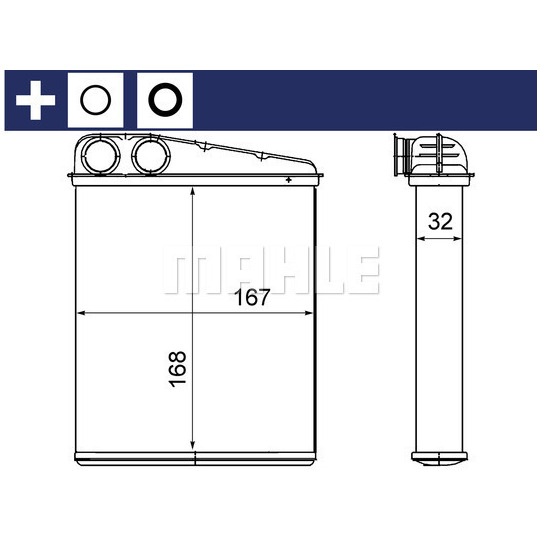 AH 16 000S - Heat Exchanger, interior heating 