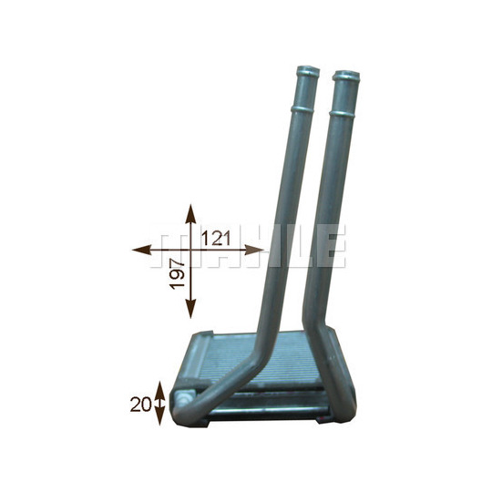 AH 201 000P - Heat Exchanger, interior heating 