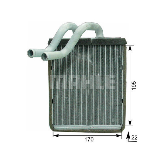 AH 179 000P - Heat Exchanger, interior heating 