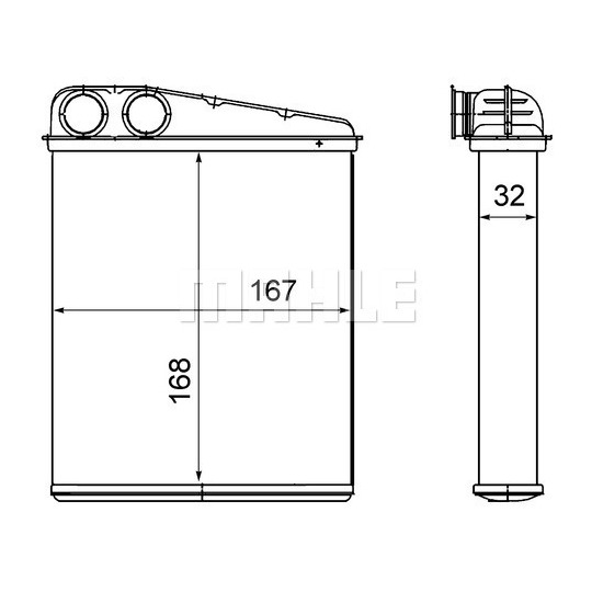 AH 16 000S - Heat Exchanger, interior heating 