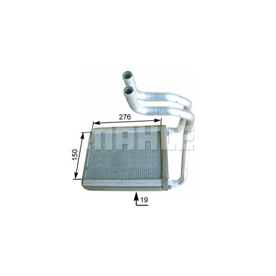 AH 175 000P - Heat Exchanger, interior heating 