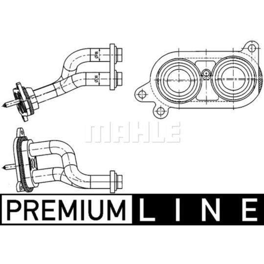 AHX 3 000P - Pipe, heat exchanger 