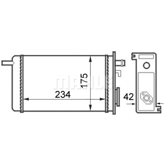 AH 44 000S - Heat Exchanger, interior heating 