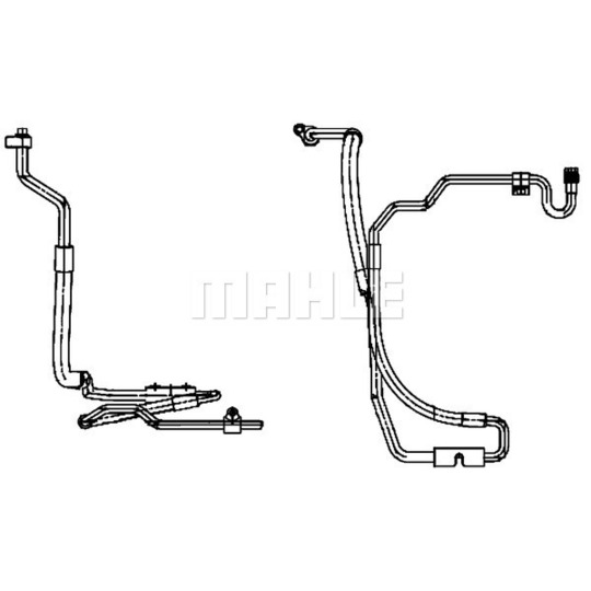 AP 116 000P - High-/Low Pressure Line, air conditioning 