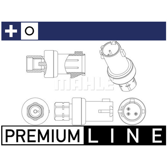 ASE 6 000P - Tryckkontakt, klimatanläggning 