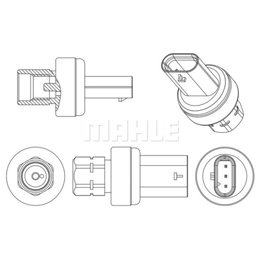 ASE 13 000P - Pressure Switch, air conditioning 