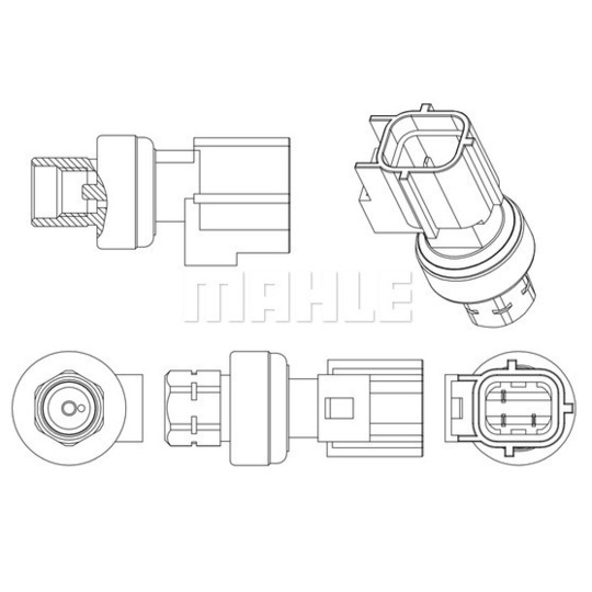 ASE 7 000P - Pressure Switch, air conditioning 