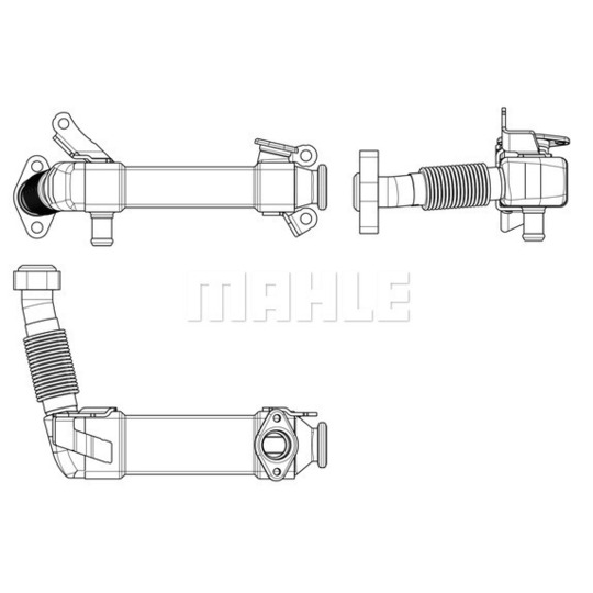 CE 17 000P - Radiaator,heitgaaside tagasijooks 