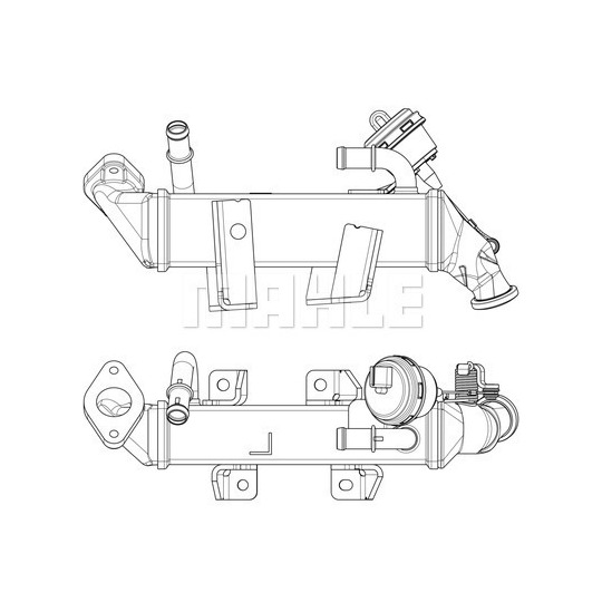 CE 19 000P - Cooler, exhaust gas recirculation 