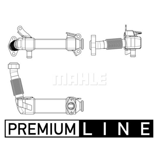 CE 17 000P - Cooler, exhaust gas recirculation 