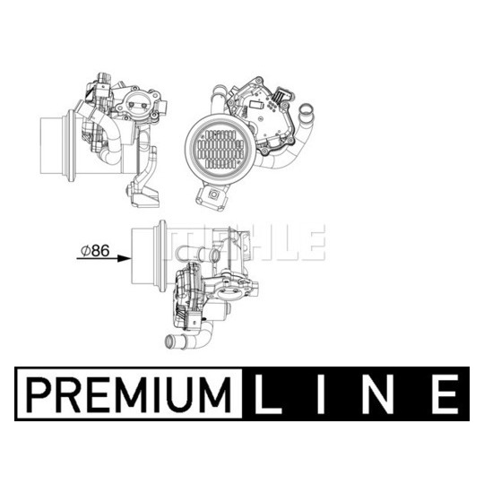 CE 18 000P - Radiaator,heitgaaside tagasijooks 