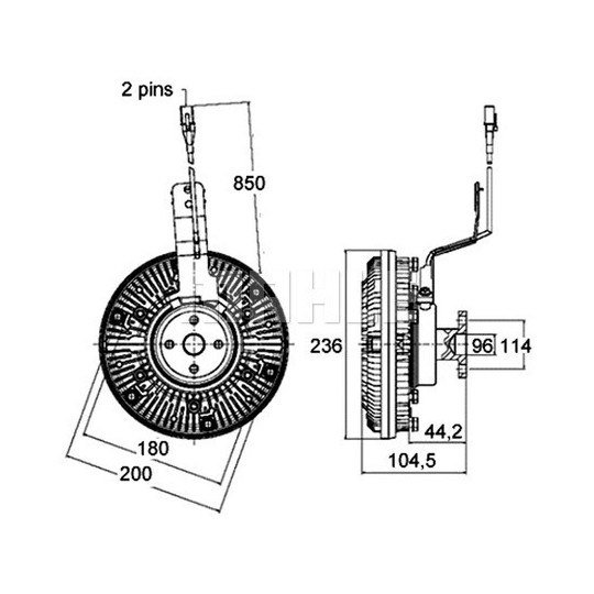 CFC 138 000P - Sidur, radiaatoriventilaator 