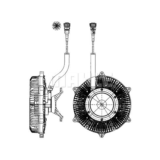 CFC 216 000P - Clutch, radiator fan 