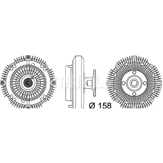 CFC 109 000P - Clutch, radiator fan 