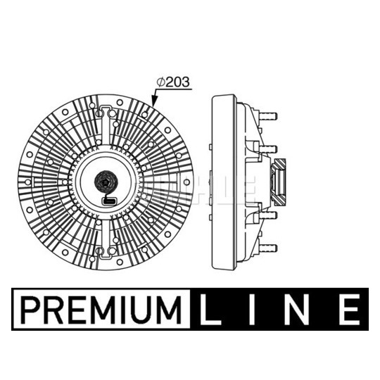 Clutch, radiator fan