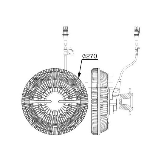 CFC 241 000P - Clutch, radiator fan 