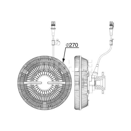 CFC 242 000P - Koppling, kylarfläkt 