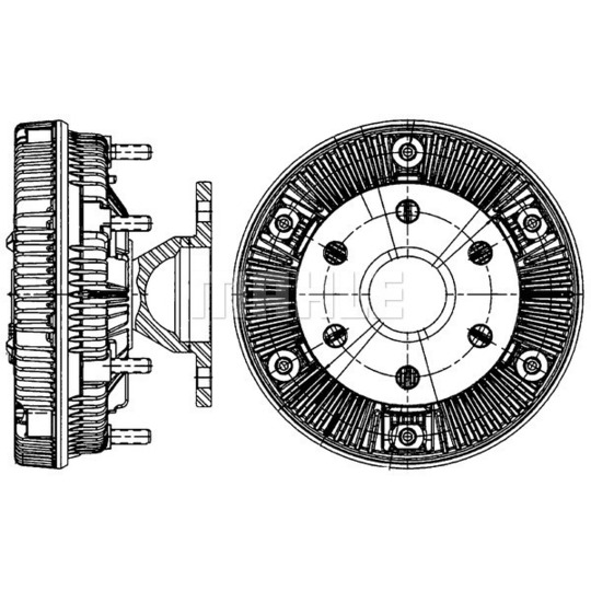 CFC 225 000P - Sidur, radiaatoriventilaator 