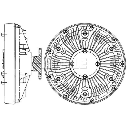 CFC 222 000P - Clutch, radiator fan 