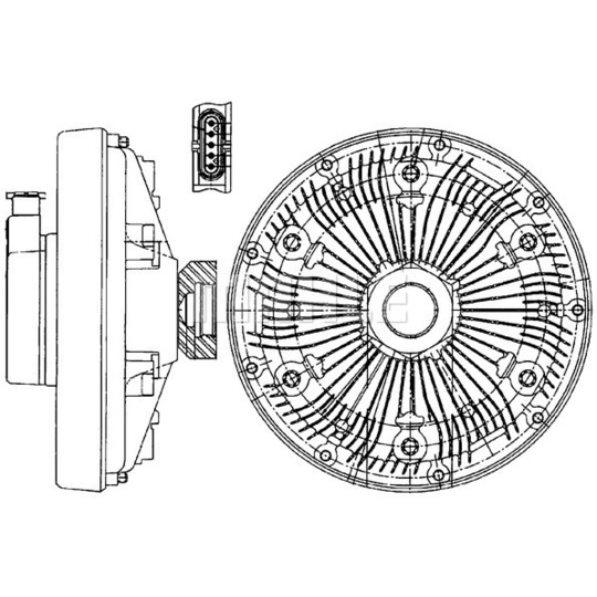 CFC 229 000P - Clutch, radiator fan 