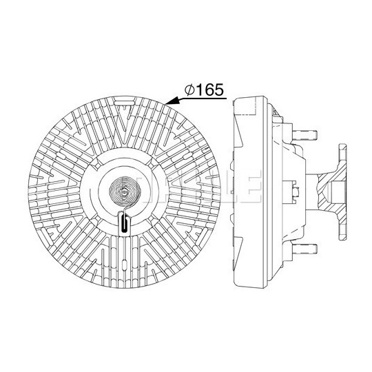 CFC 239 000P - Clutch, radiator fan 