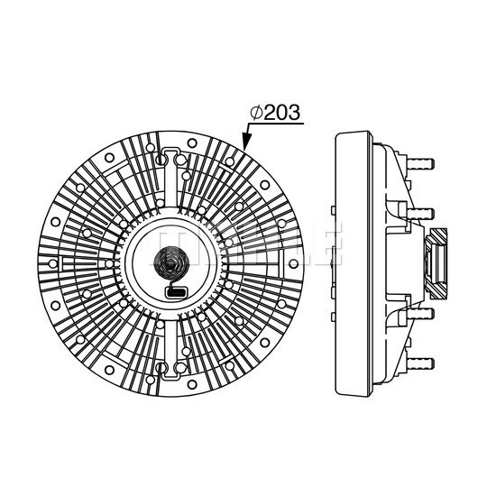 CFC 249 000P - Clutch, radiator fan 