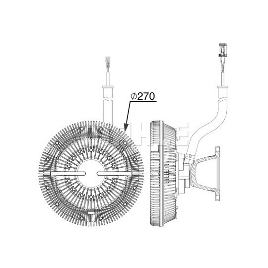 CFC 243 000P - Clutch, radiator fan 