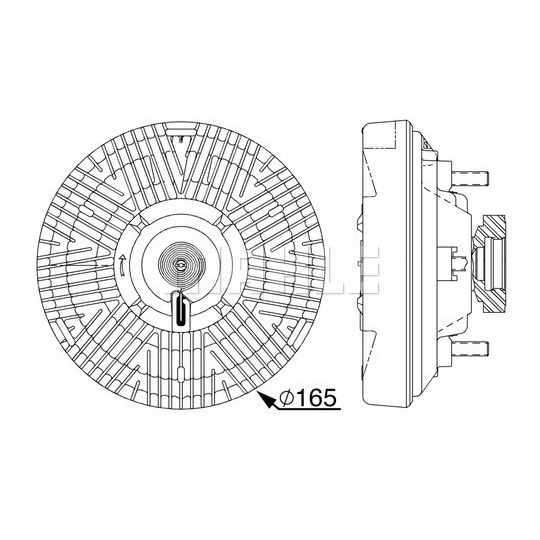 CFC 238 000P - Clutch, radiator fan 