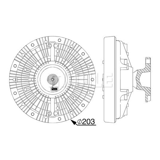 CFC 240 000P - Clutch, radiator fan 