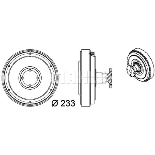 CFC 98 000P - Clutch, radiator fan 