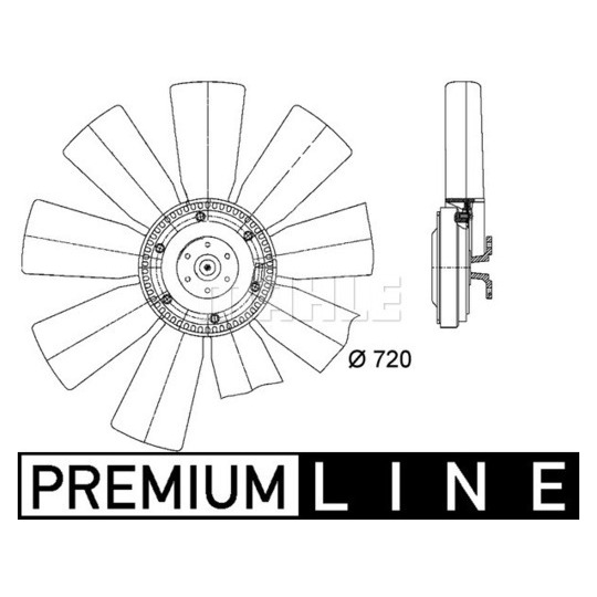 CFF 412 000P - Fan, radiator 